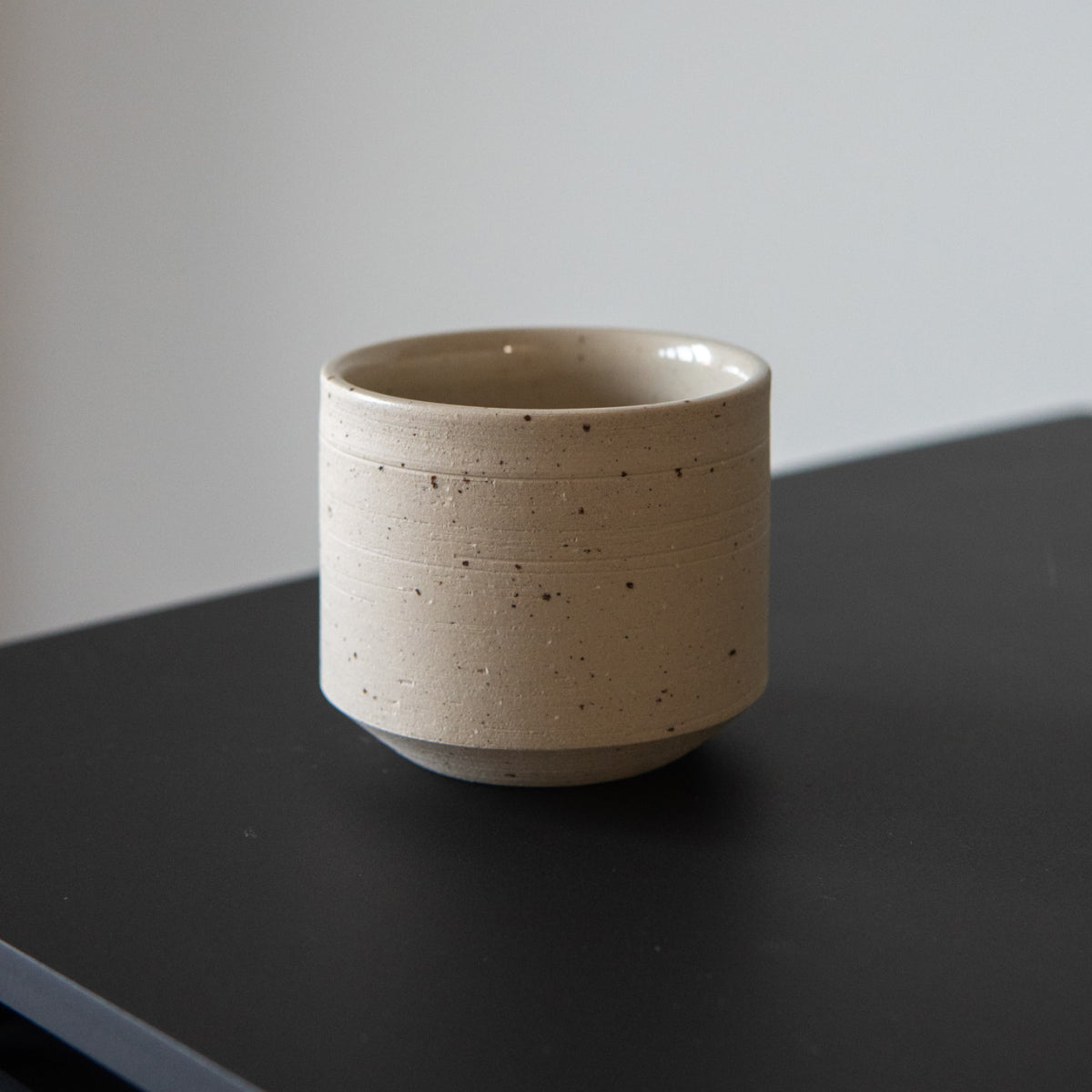 Set of two speckled cups